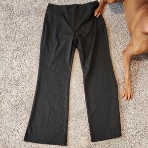 New York & Company Black Pinstripe Trousers